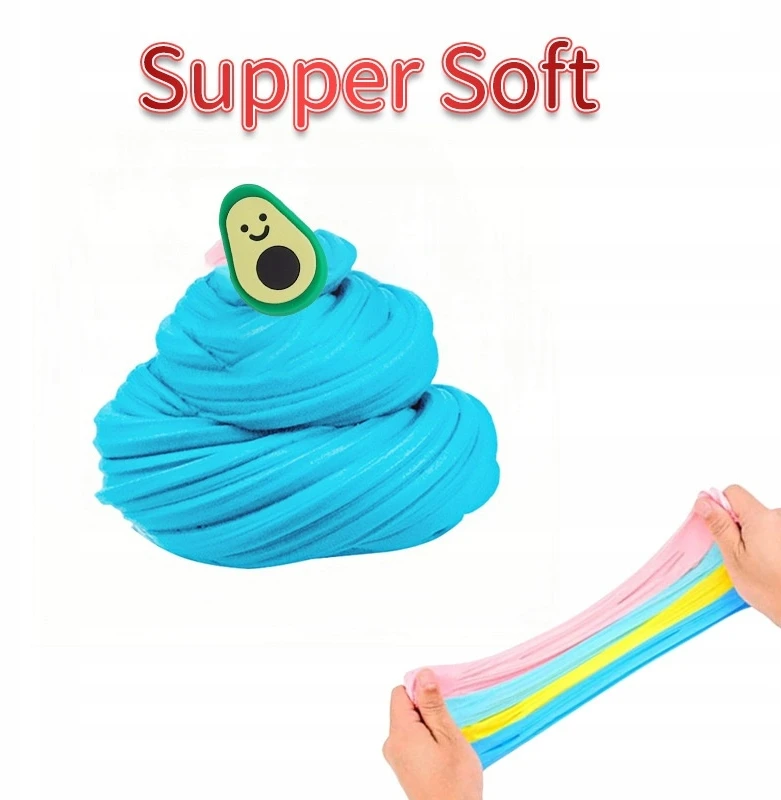 Bez Marki Butter Slime Masa Plastyczna XXL 12szt Pachnący Slime Dodatki Charms