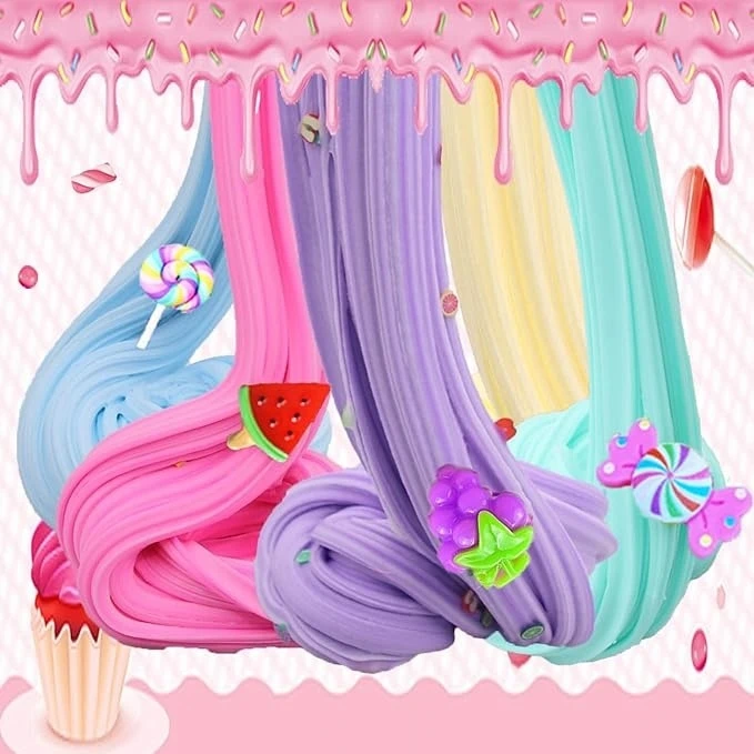 Bez Marki Butter Slime Masa Plastyczna XXL 12szt Pachnący Slime Dodatki Charms