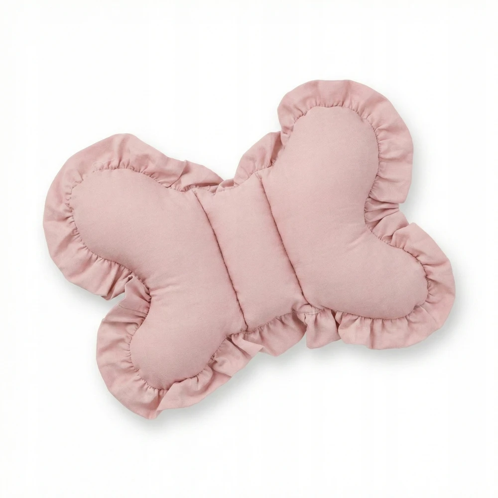 Bez Marki BUTTERFLY PILLOW Anti-shock Travel, skirta vežimėliui COTTON Ruffle Rožinė