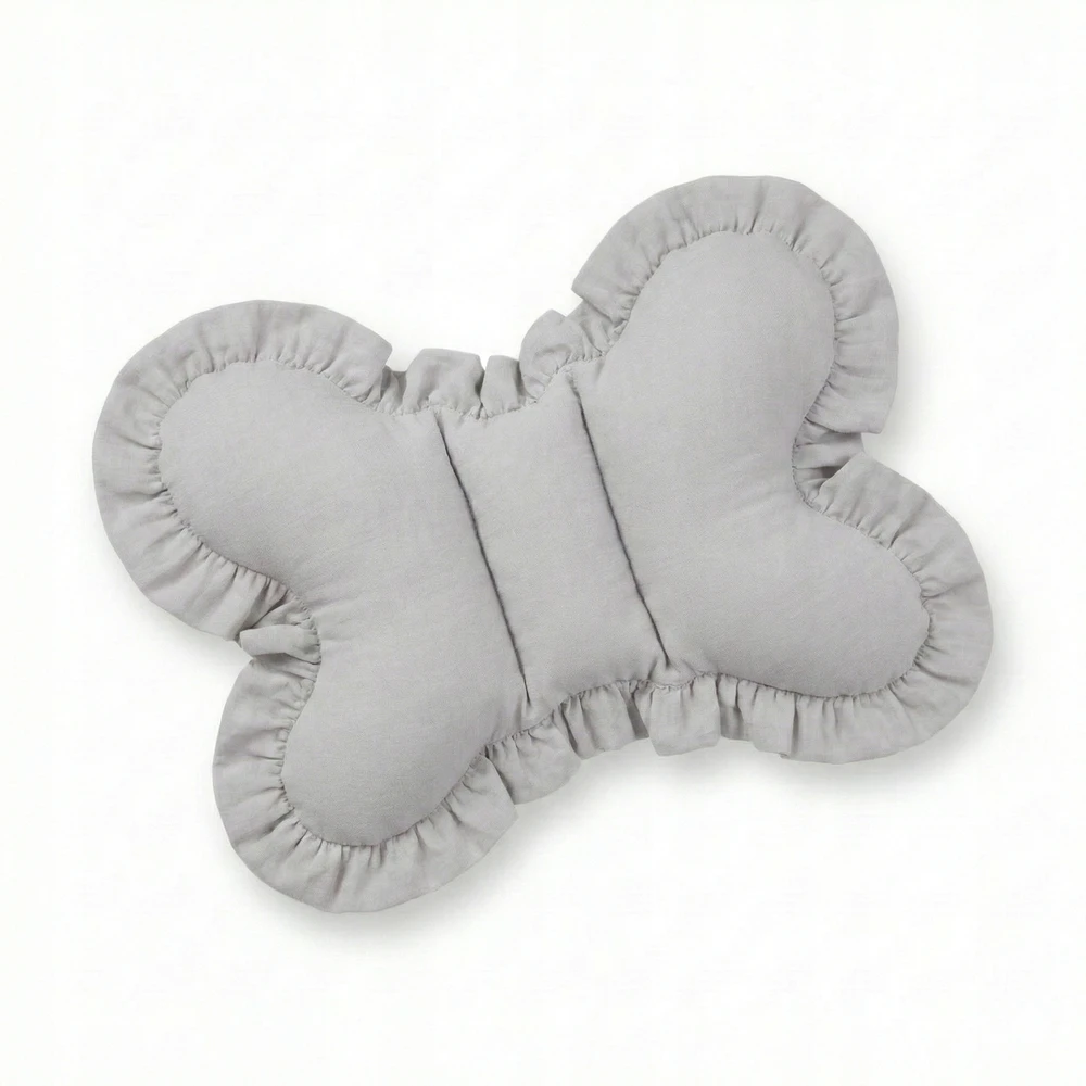 Bez Marki BUTTERFLY PILOW Anti-shock Travel, skirta vežimėliui COTTON Ruffle Pilkas