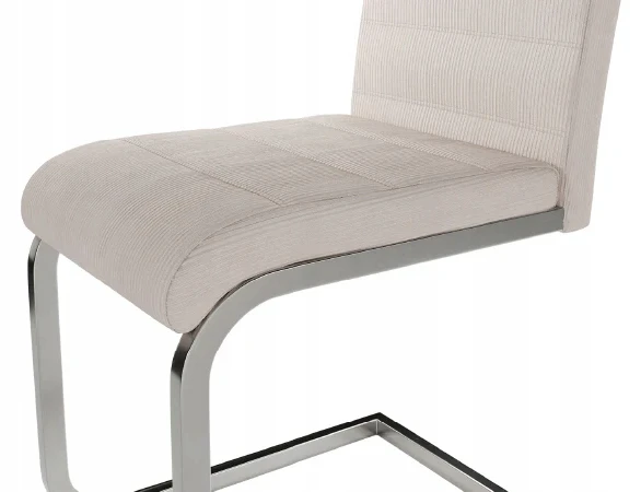 Juskys Bez Marki Cantilever kėdės Vegas 2 vnt. 41x52x101 cm smėlio spalvos
