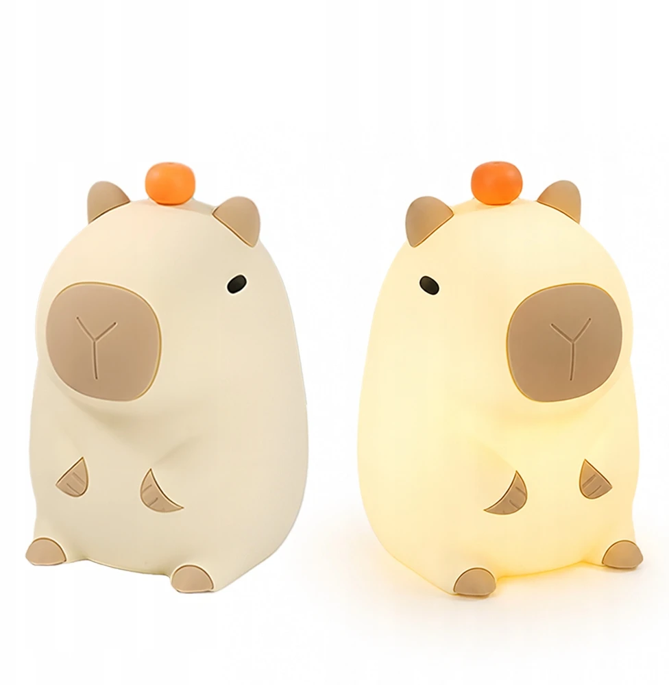 Bez Marki Capybara Capybara LED nakties lemputė silikoninė USB RGB jutiklinė dovana