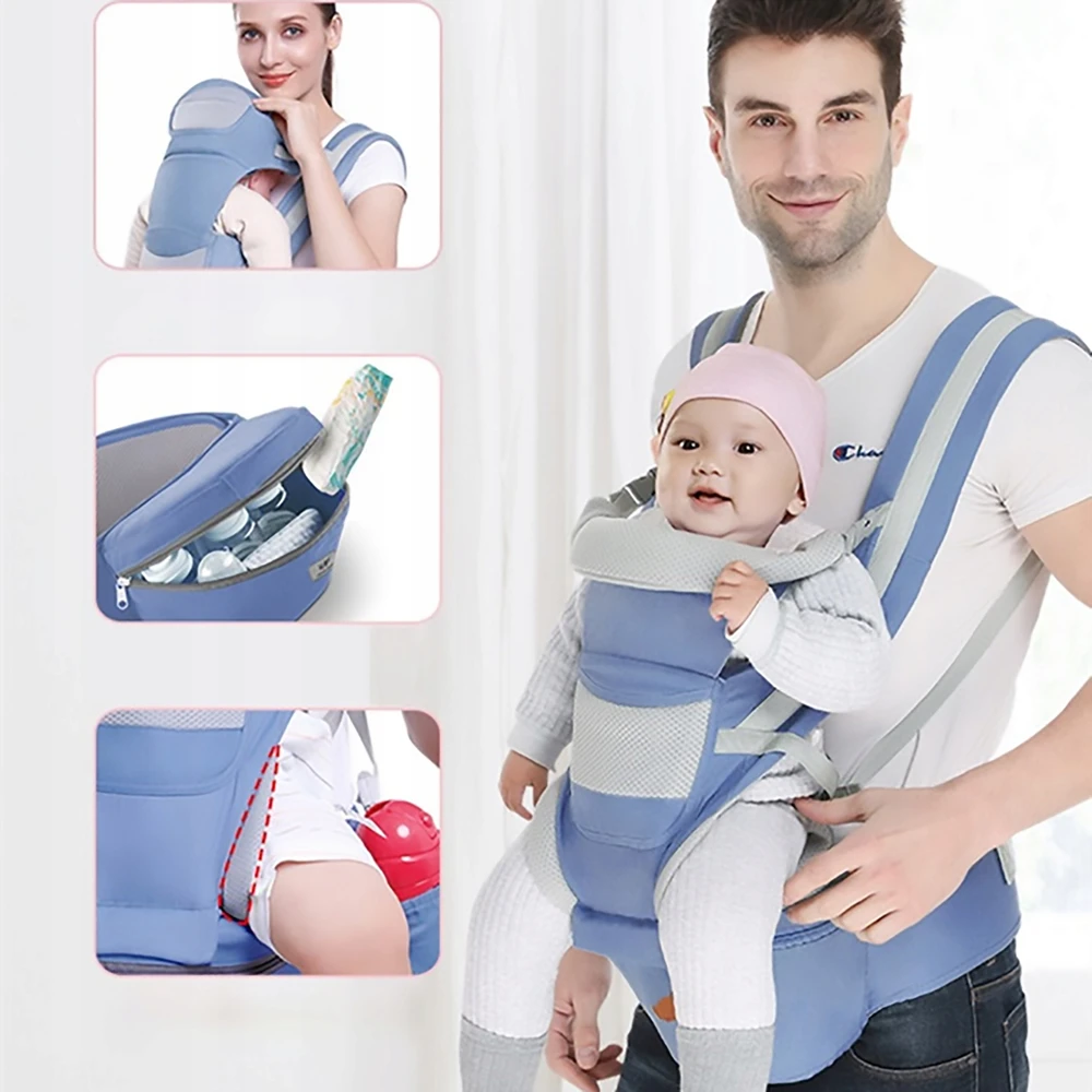 Bez Marki CARRIER 15 IN 1 HIP CARRIER 25KG SĖDYNĖ 0-4 METŲ, GRYNA MEDVILNĖ