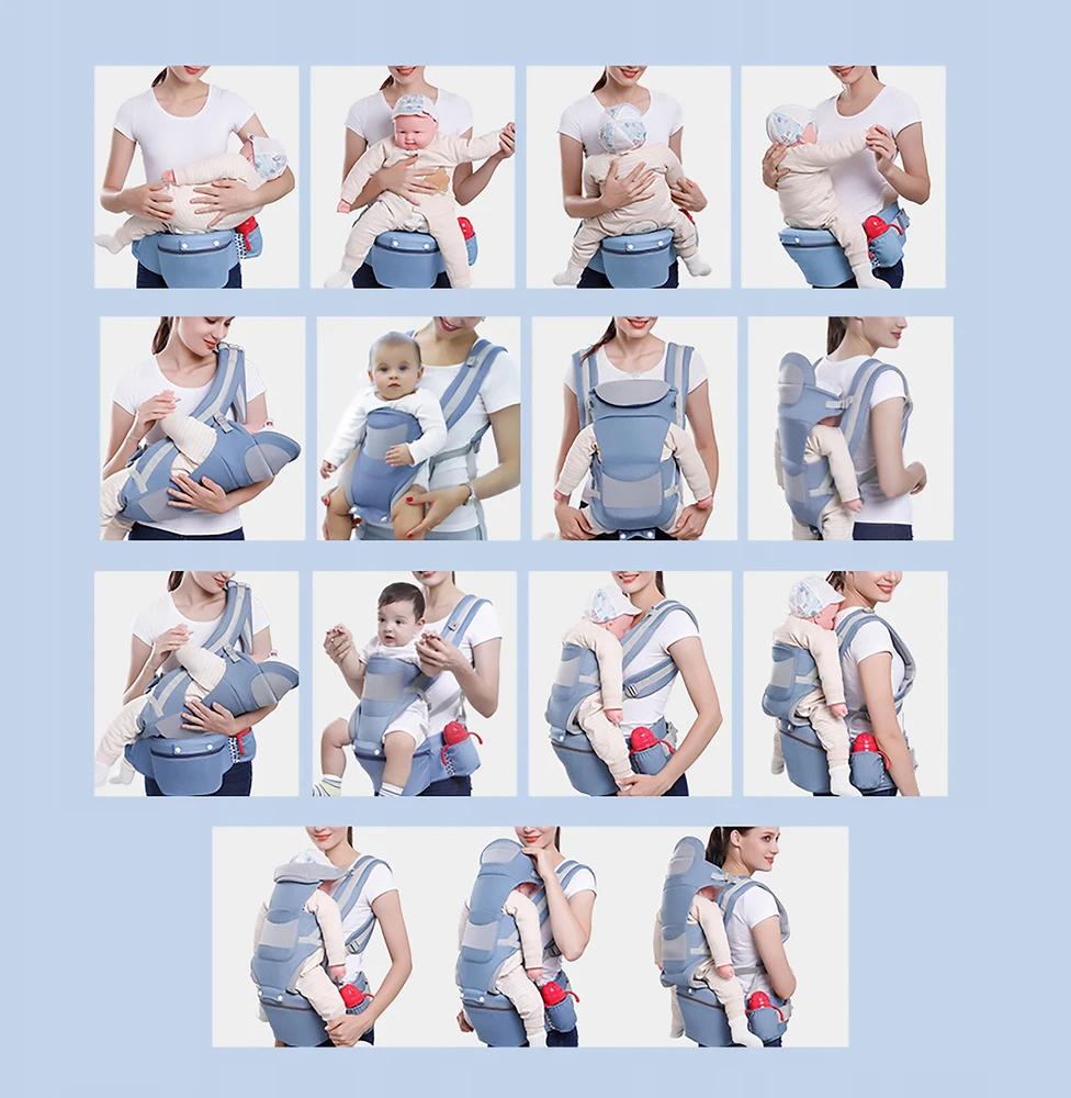 Bez Marki CARRIER 15 IN 1 HIP CARRIER 25KG SĖDYNĖ 0-4 METŲ, GRYNA MEDVILNĖ