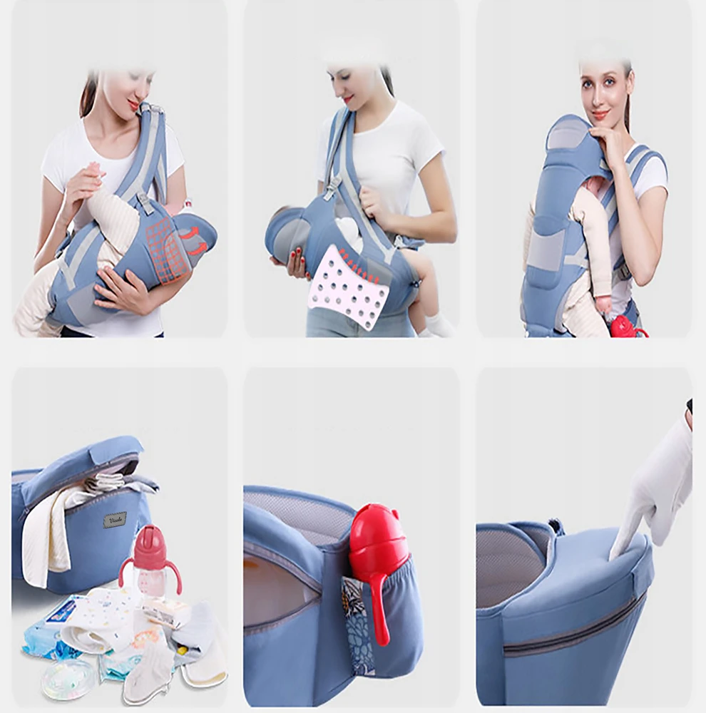 Bez Marki CARRIER 15 IN 1 HIP CARRIER 25KG SĖDYNĖ 0-4 METŲ, GRYNA MEDVILNĖ