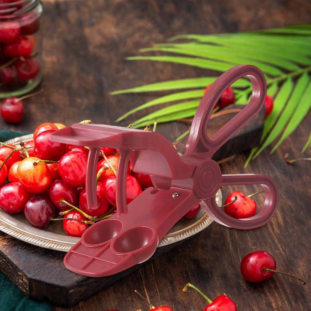 Bez Marki Cherry Pitter Cherries Stoner Vietos taupymas Žirklės su uogienėmis raudonos