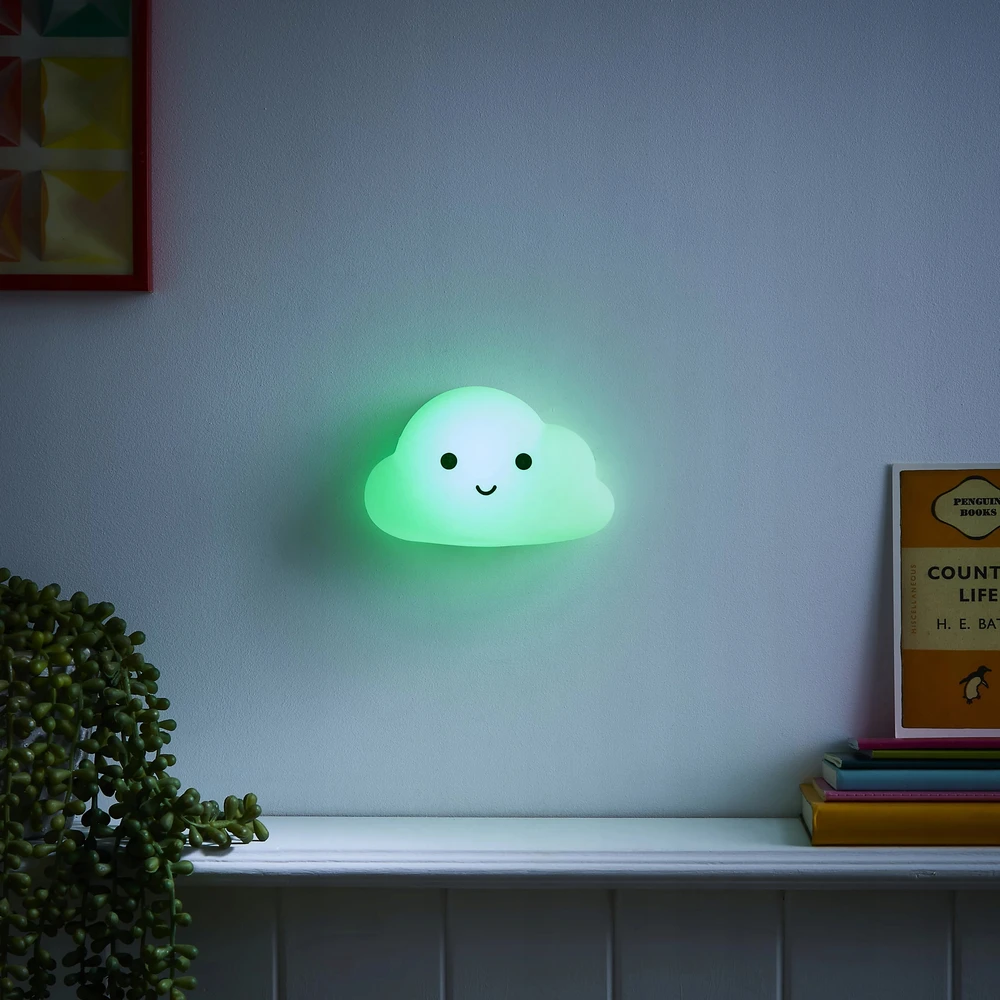 Bez Marki CHMURKA Naktinė lempa DLA DZIECI LED RGB SILIKONOWA akumuliatorius USB Pultas