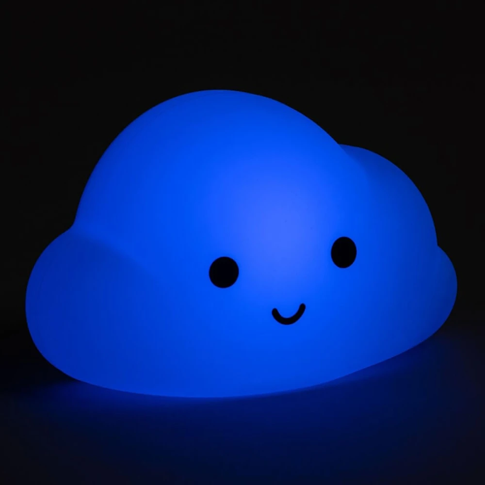Bez Marki CHMURKA Naktinė lempa DLA DZIECI LED RGB SILIKONOWA akumuliatorius USB Pultas