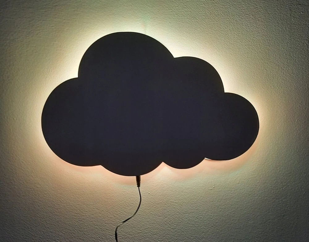 Bez Marki Cloud naktinė lempa SPALVOS, KURIOS PASIRINKITE IŠ RGB LED maitinimo tinklo nuotolinio valdymo pulto