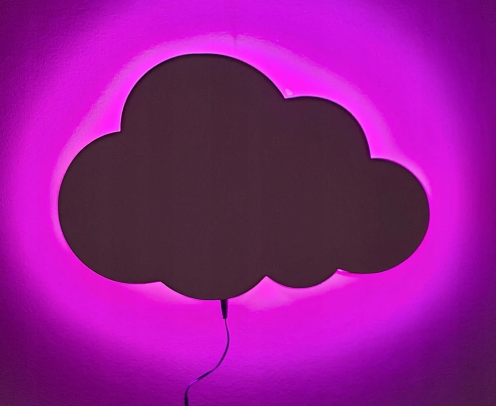 Bez Marki Cloud naktinė lempa SPALVOS, KURIOS PASIRINKITE IŠ RGB LED maitinimo tinklo nuotolinio valdymo pulto
