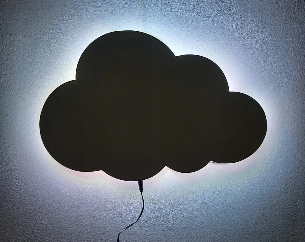 Bez Marki Cloud naktinė lempa SPALVOS, KURIOS PASIRINKITE IŠ RGB LED maitinimo tinklo nuotolinio valdymo pulto
