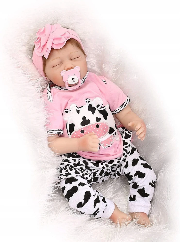 Bez Marki Cokela Silicone reborn lėlė 48cm mergaitė