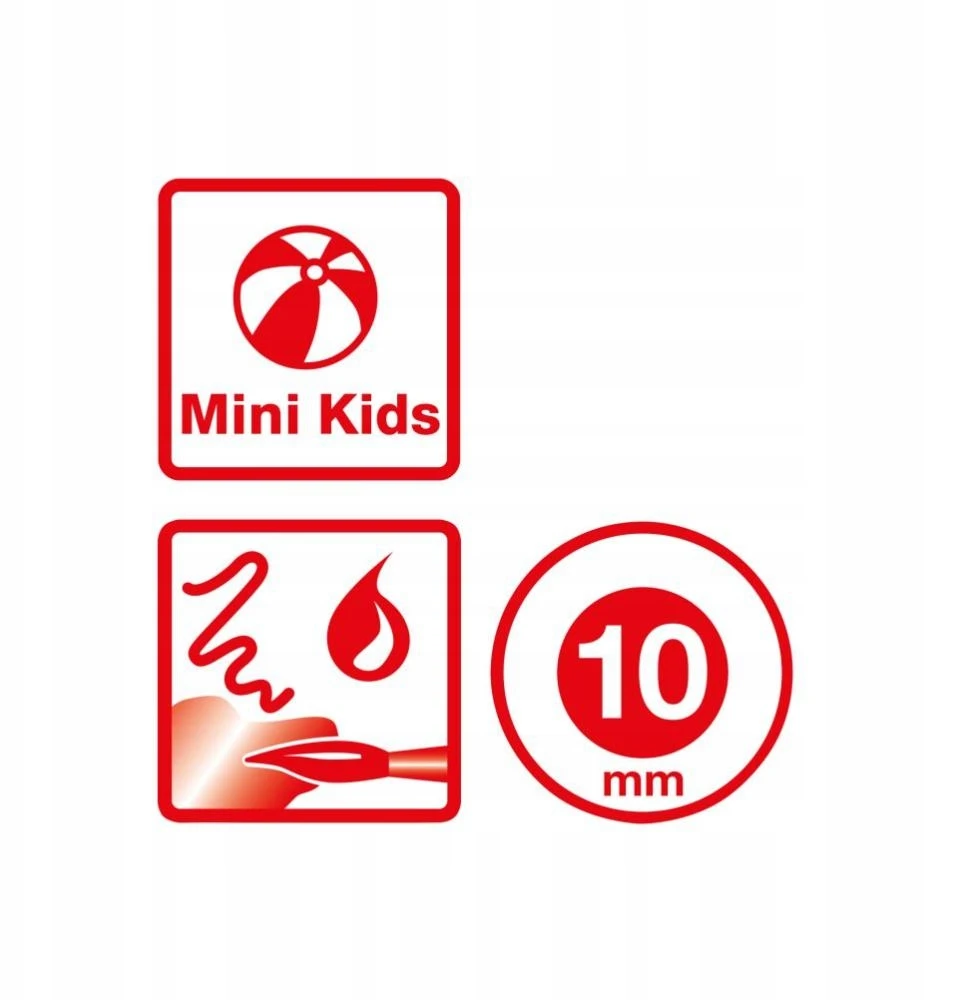 Bez Marki Spalvoti pieštukai EberhardFaber, MiniMaxi be-be, 12 spalvų