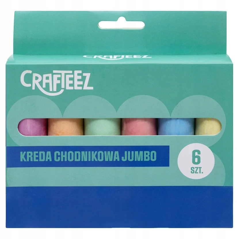 Bez Marki CRAFTEEZ JUMBO šaligatvio kreida 6 vnt