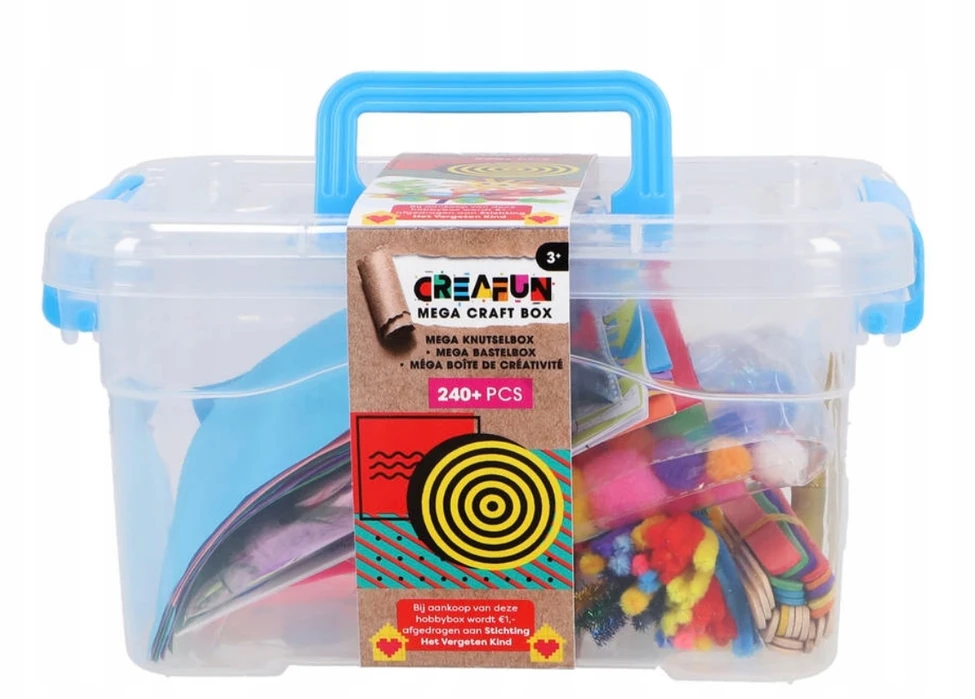 Bez Marki CREAFUN MEGA BOX KREATYWNY W SKRZYNCE PLASTYCZNY 240 dalys
