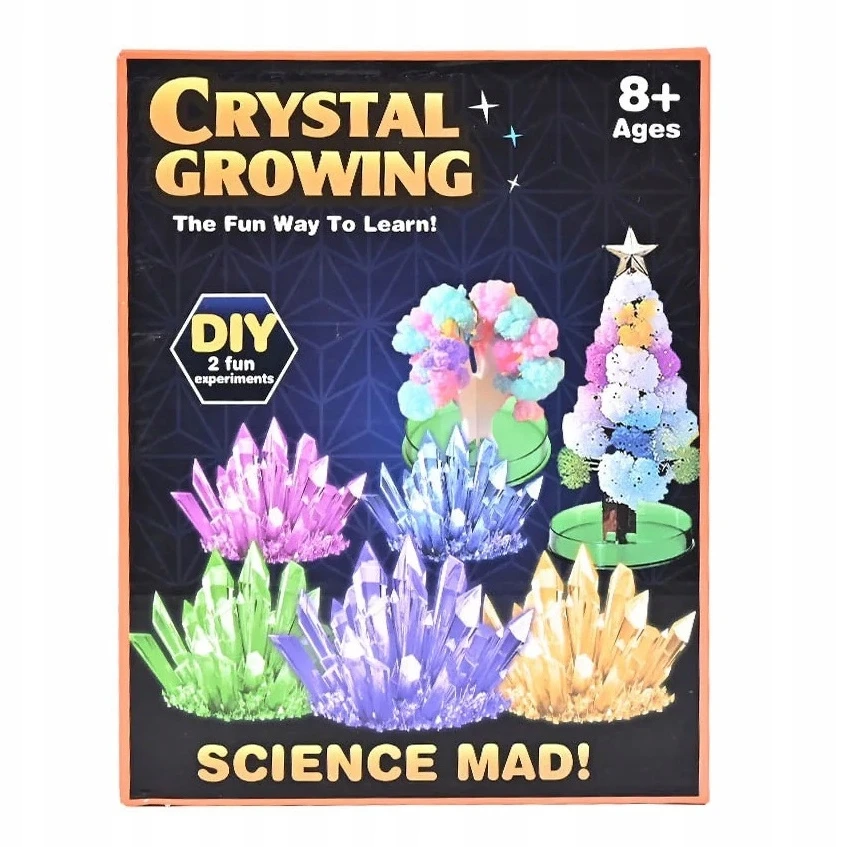 Bez Marki CRYSTAL GROWING CRYSTALS UGAVIMO RINKINYS 2IN1 LITTLE CHEMIST