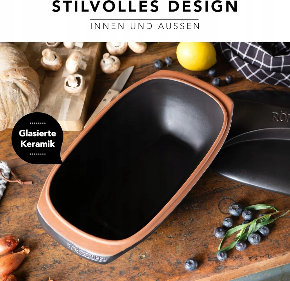 Bez Marki CULINARIO Romėniškas puodas, keptuvė - 3 litrai, iš keramikos