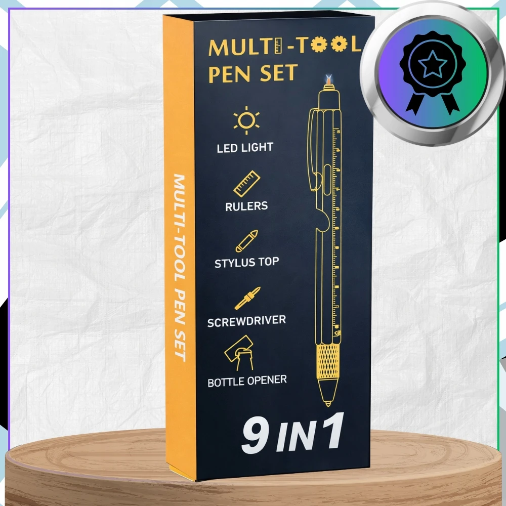 Bez Marki Daugiafunkcis taktinis multitool rašiklis 9in1 metalinis