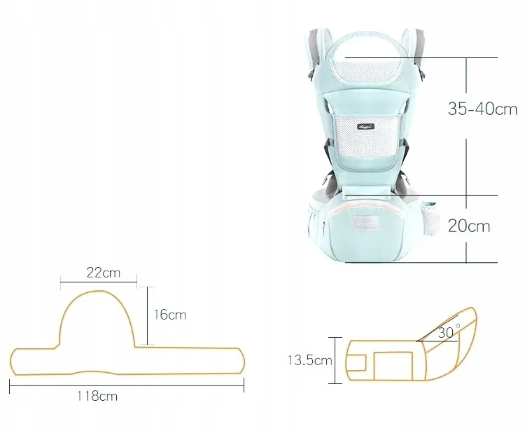Bez Marki DAUGIFUNKCINĖ NEŠĖLĖ 15 viename ERGONOMiška KLAUNŲ NEŠĖLĖ