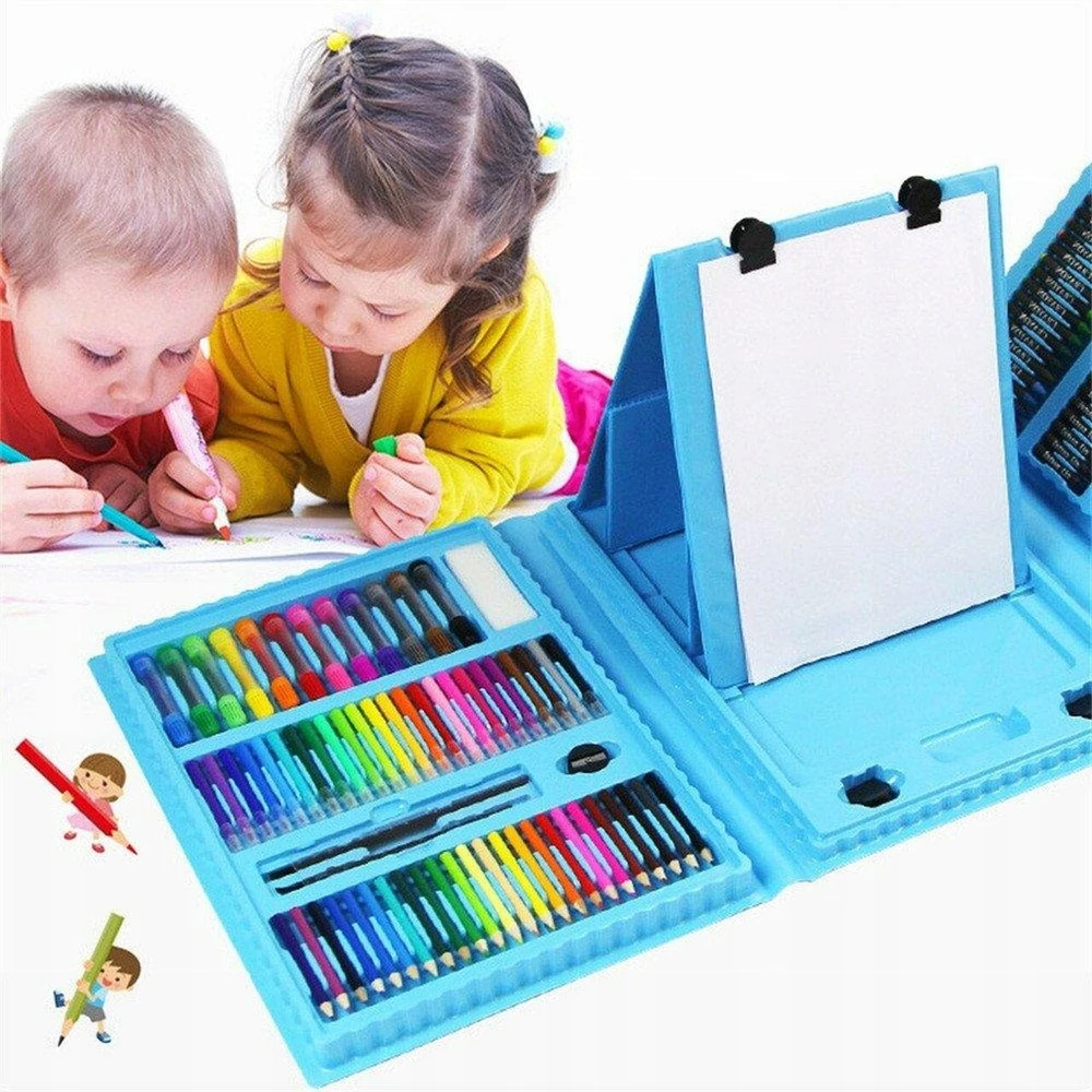 Bez Marki DAŽYMO RINKINYS, kreidelės, DAŽAI lagaminu, 208 ELEMENTAI