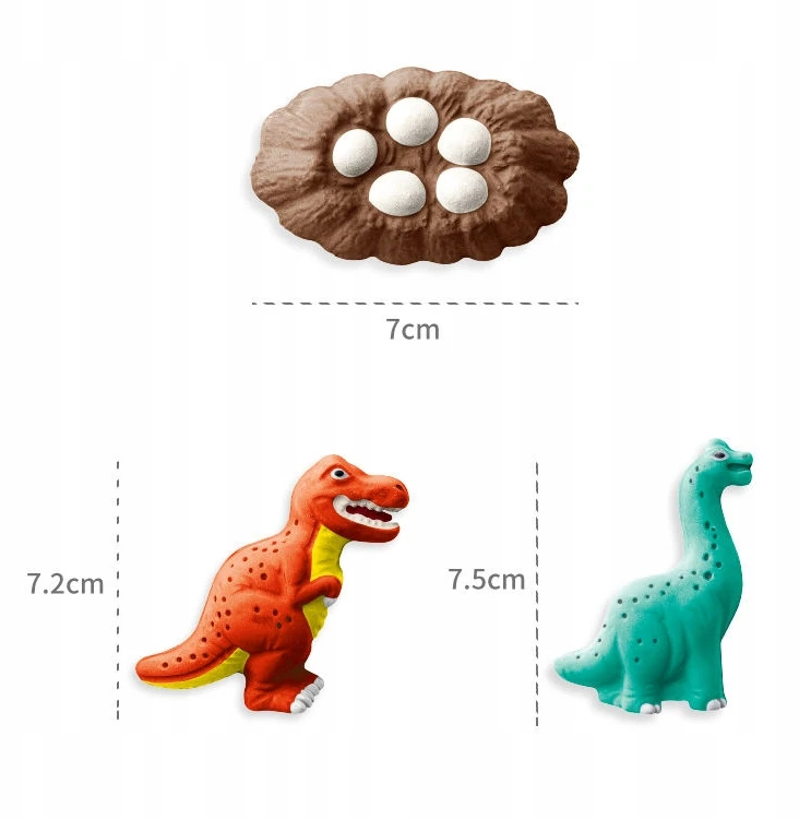 Bez Marki DAŽYMO RINKINYS VAIKAMS 3D DINOZAURŲ FIGURĖLIŲ DAŽŲ MONTESSA šepetėliai