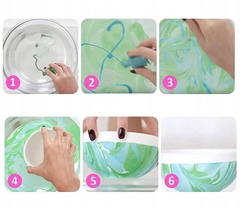 Bez Marki DAŽYMO RINKINYS VANDENIUI EBRU DAŽAI MAGICAL CREATIVE KIT A5 DIY