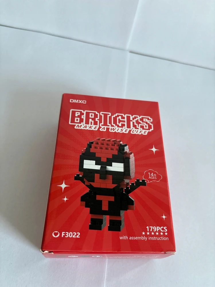 Bez Marki Deadpool statybinių blokų veiksmo figūrėlė Superherojus 3D Marvel dovana