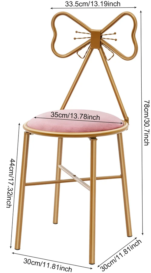 Bez Marki Deep Rožinė Butterfly fotelis, keliamoji galia 100 kg, aukštis 78 cm, sėdynės skersmuo 35 cm
