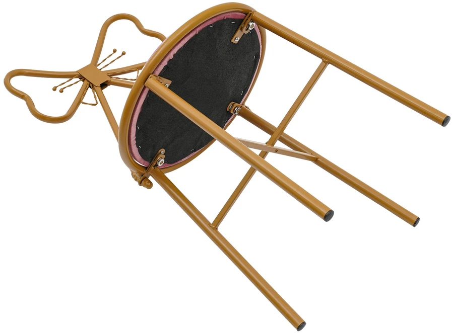 Bez Marki Deep Rožinė Butterfly fotelis, keliamoji galia 100 kg, aukštis 78 cm, sėdynės skersmuo 35 cm