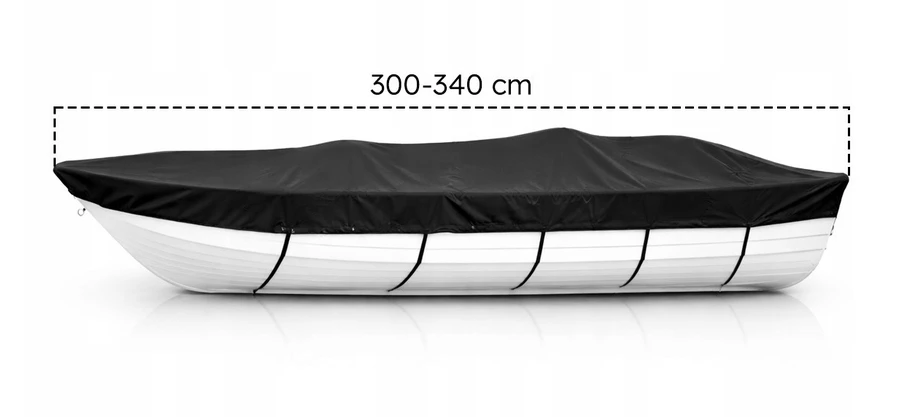Bez Marki Dėklas na łódź wędkarską Plandeka na łódkę Dėklas Ochrona 300-340 cm