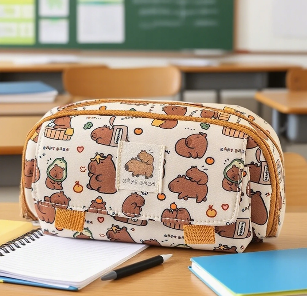Bez Marki Didelė Capybara pieštukinė mergaitėms, 3 skyrių