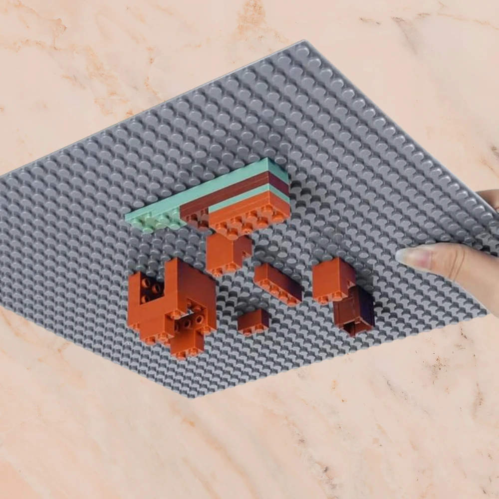 Bez Marki Didelės CONSTRUCTION PLATE Pilkas CLASSIC CITY kaladėlės 32x32 žaislų stovas
