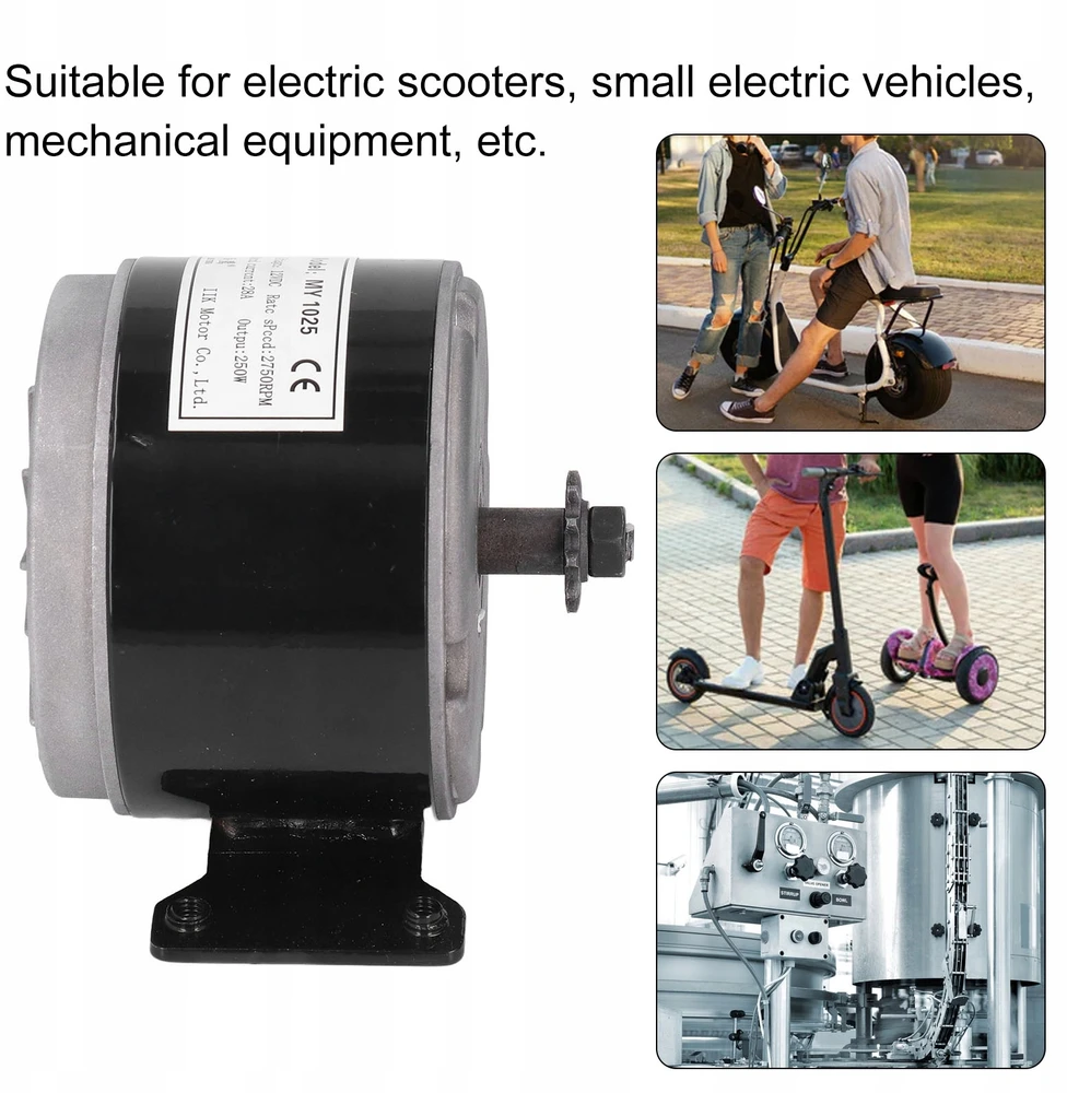 Bez Marki Didelio našumo ALIUMINIO DC ELEKTROS VARIKLIS MY1025 12V 250W