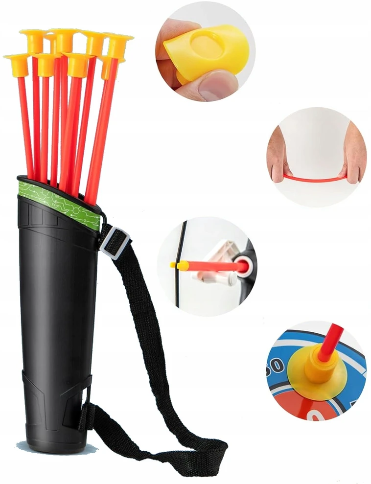 Bez Marki Didelis LED lankas 66cm vaikams strėlės 10vnt Shield Quiver šviečiantis lankas