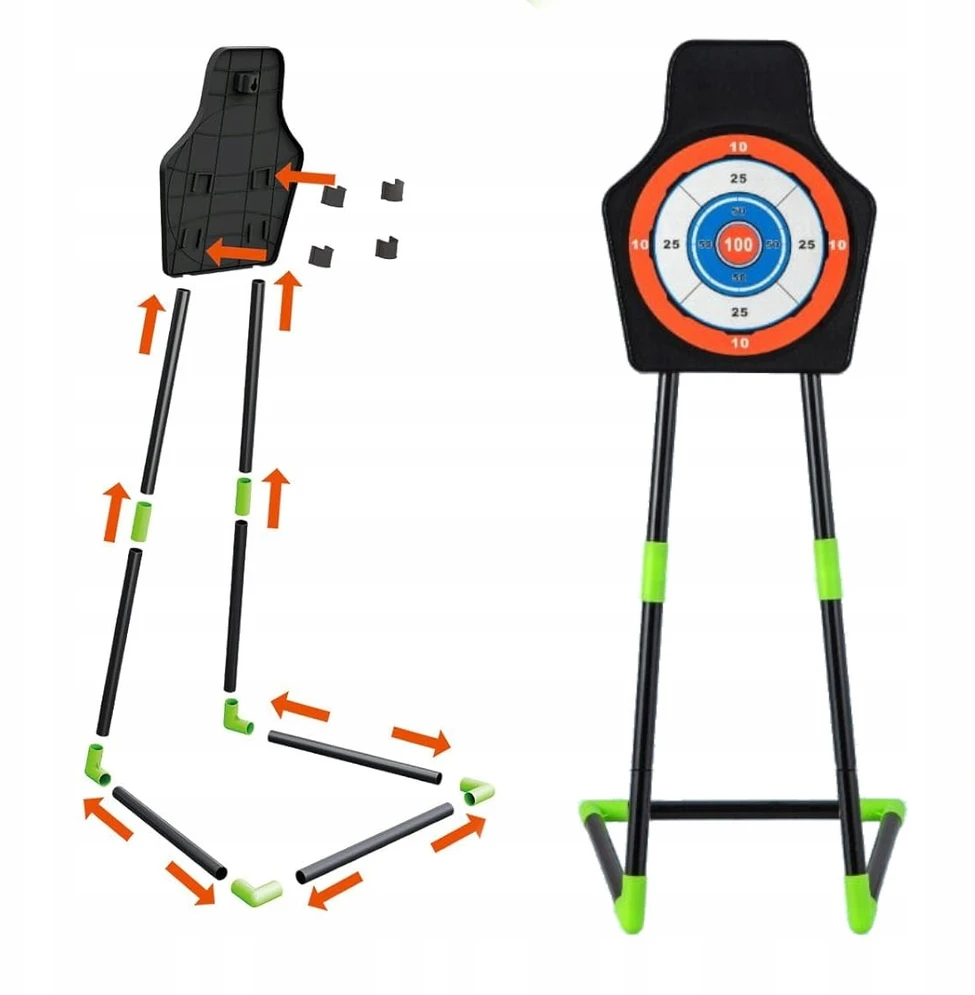 Bez Marki Didelis LED lankas 66cm vaikams strėlės 10vnt Shield Quiver šviečiantis lankas
