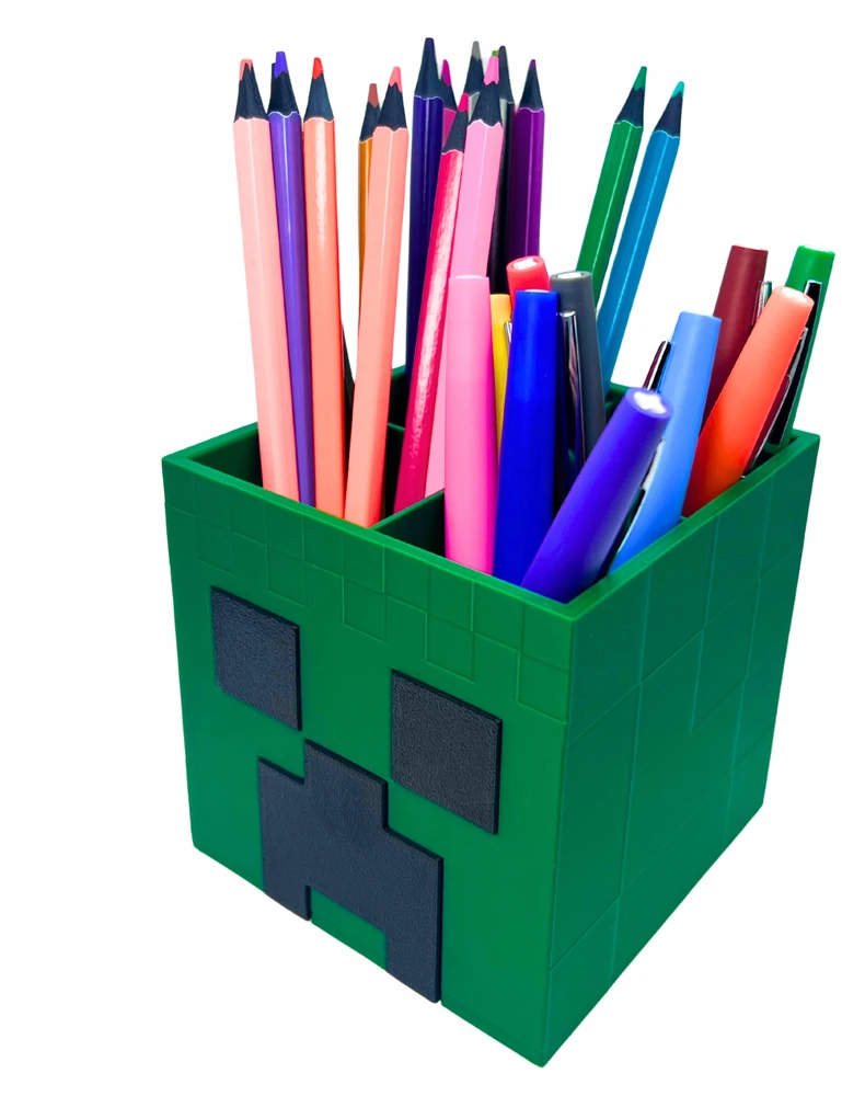 Bez Marki Didelis Minecraft Creeper organizatorių konteineris, puiki dovana Vaikų gynimo dienos proga