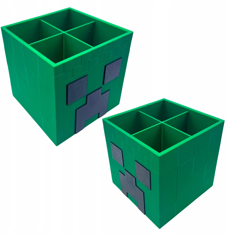 Bez Marki Didelis Minecraft Creeper organizatorių konteineris, puiki dovana Vaikų gynimo dienos proga
