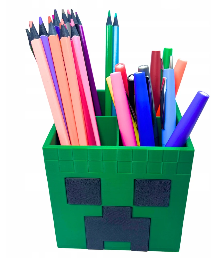 Bez Marki Didelis Minecraft Creeper organizatorių konteineris, puiki dovana Vaikų gynimo dienos proga