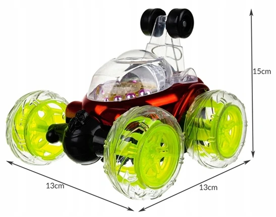Bez Marki DIDELIS NUOTOLINIO VALDYMO AUTOMOBILIS VAIKAMS TWISTER ACROBAT SU LED