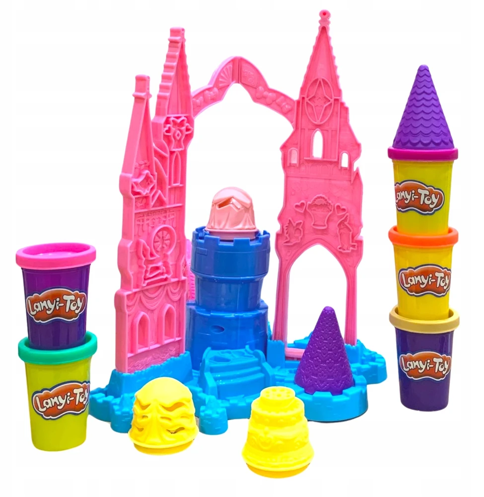Bez Marki Didelis plastilino rinkinys "princesės pilis" su priedais