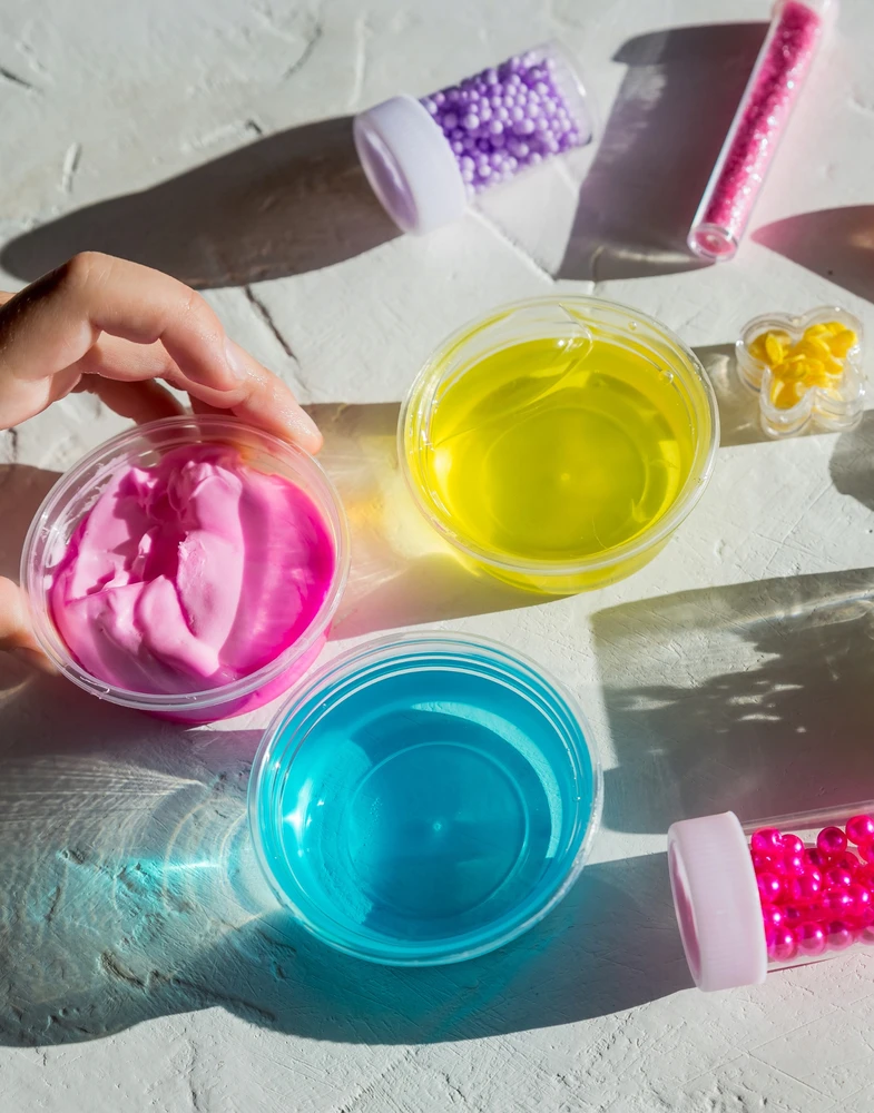 Bez Marki DIDELIS SLIME RINKINYS, SLIMŲ GAMYBAI VAIKAMS PLASTIKOS PASTA 126in1