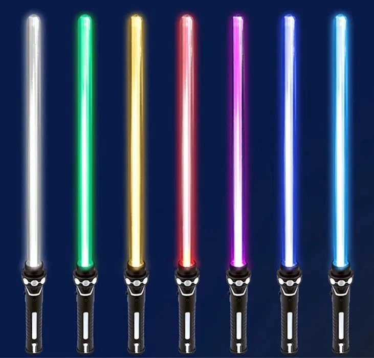 Bez Marki DIDELIS ŠVIESOS kardas, skirtas WARRIOR STAR LED GINKLUI, 66 cm