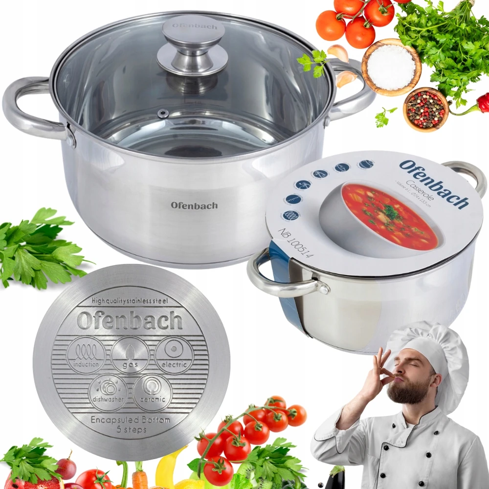 Bez Marki Puodas Ofenbach 5L 24cm NB100514
