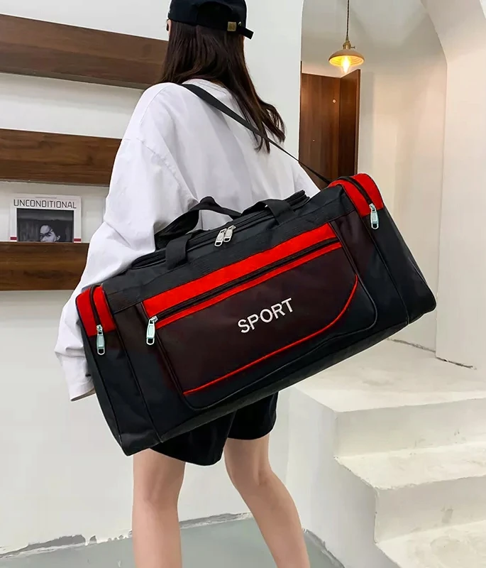 Bez Marki DIDELIS TRENIRUOTAS SPORTINIS KREPŠIS 25L, Juodas BAGAŽAS treniruoklių salei, baseinui, kelionei