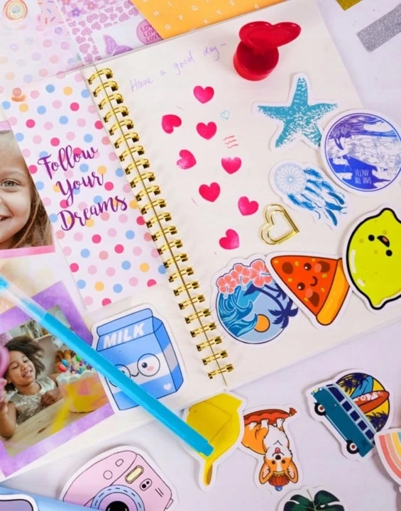 Bez Marki DIENORAŠČIO STIPRIKLAI SCRAPBOOKING „Pasidaryk pats“ KŪRYBINIS RINKINYS MERGAITĖMS UŽRAŠŲ KADĖTIS