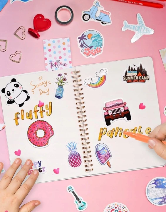 Bez Marki DIENORAŠČIO STIPRIKLAI SCRAPBOOKING „Pasidaryk pats“ KŪRYBINIS RINKINYS MERGAITĖMS UŽRAŠŲ KADĖTIS