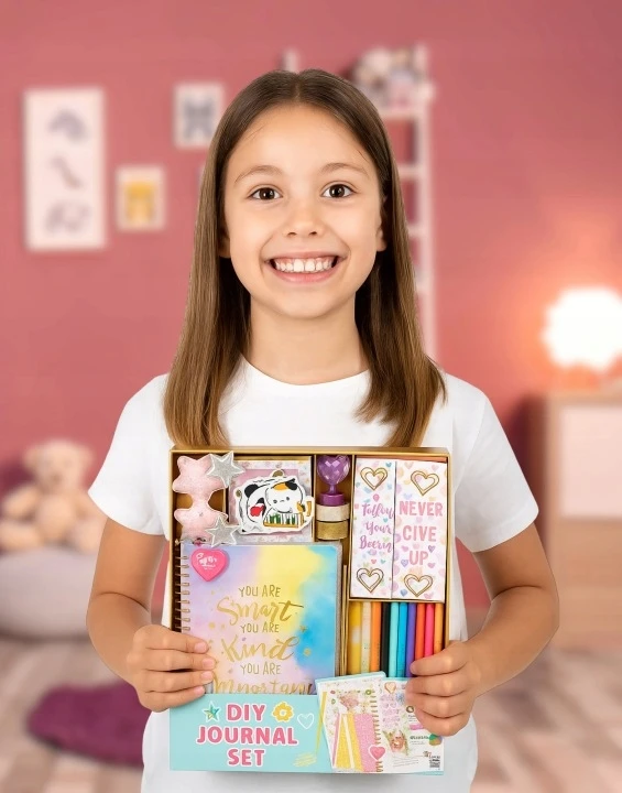 Bez Marki DIENORAŠČIO STIPRIKLAI SCRAPBOOKING „Pasidaryk pats“ KŪRYBINIS RINKINYS MERGAITĖMS UŽRAŠŲ KADĖTIS