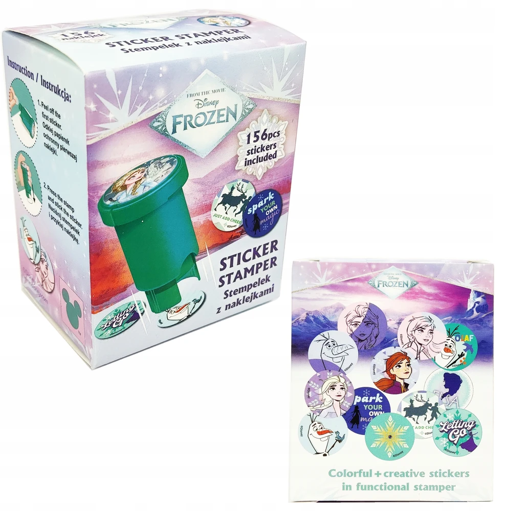 Dėlionė Bez Marki Antspaudas su lipdukais Frozen MIX, nr. 1 ir nr. 2