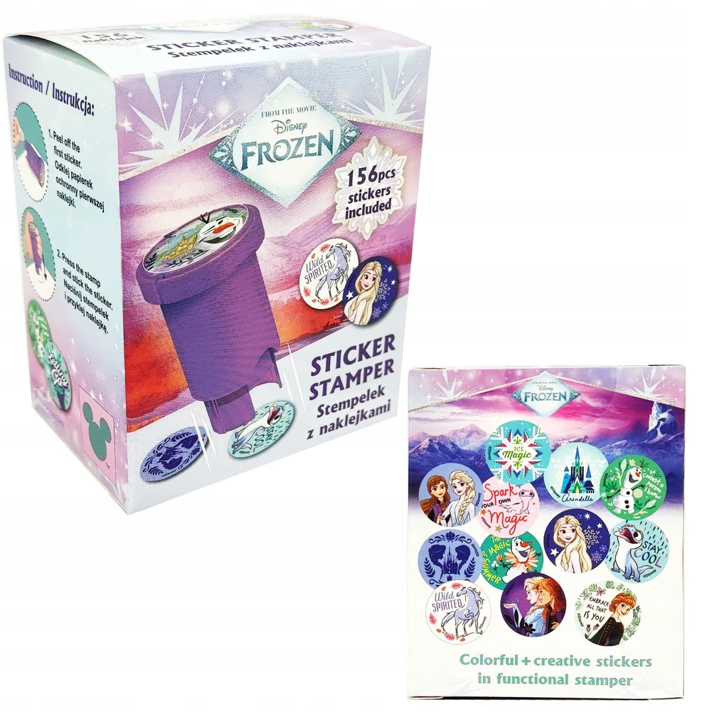 Dėlionė Bez Marki Antspaudas su lipdukais Frozen MIX, nr. 1 ir nr. 2