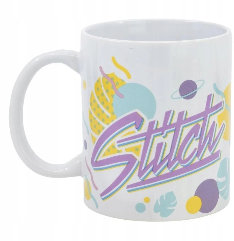 Bez Marki „Disney Stitch“ – keraminis puodelis iš Havajų gėlių kolekcijos, 325 ml